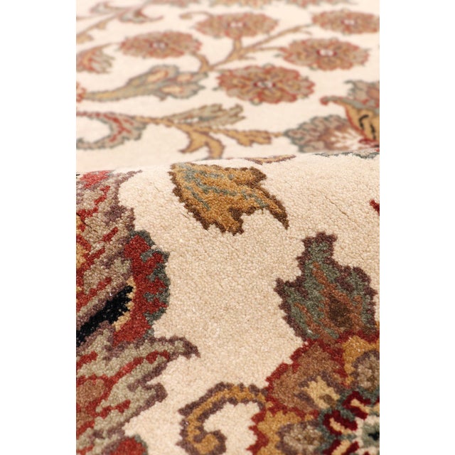 Pasargad Home Agra Ivory Wool Area Rug- 8'11" X 12' 0" For Sale - Image 4 of 6