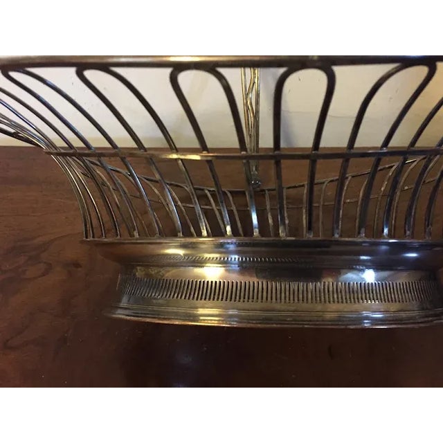 Traditional Antique Late 18th Century English George III Old Sheffield Silver Bread Basket For Sale - Image 3 of 13