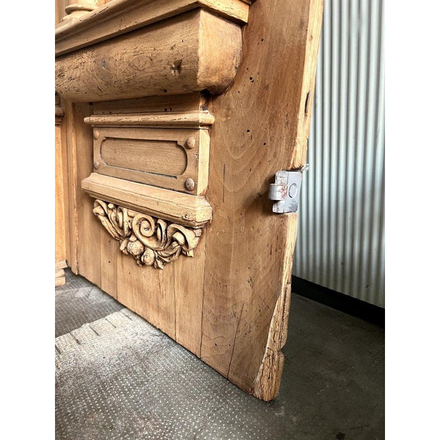 Antique Carved Architectural Door, 1600s For Sale - Image 10 of 13