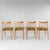 1960s Mid-Century Modern Italian Wood Dining Chairs, 1960s, Set of 4 For Sale - Image 5 of 15
