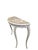 Tan Vintage French Demilune Onyx Top Console Table With Braided Apron For Sale - Image 8 of 10