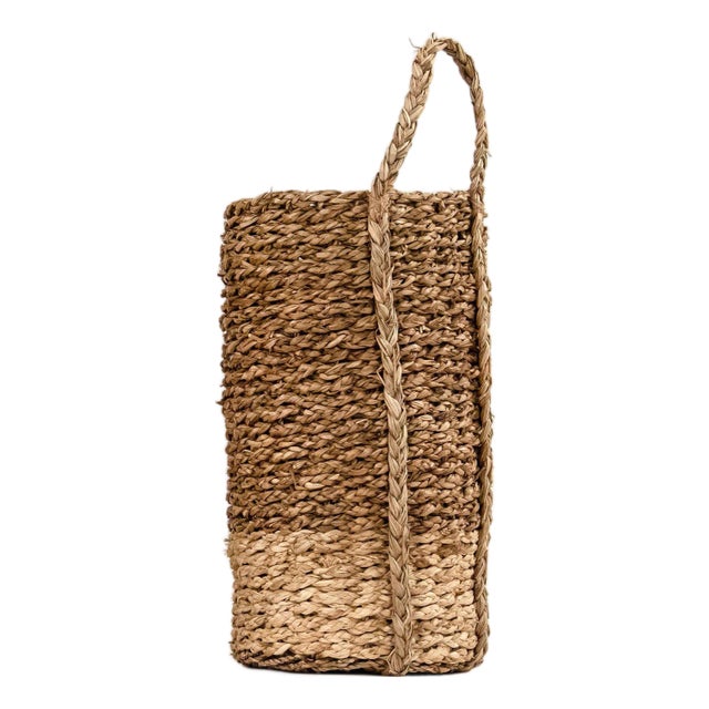 Axel Woven Basket in Brown - A Pair For Sale