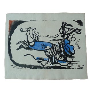 Georges Braque, The Greek Chariot, 1957, Lithograph For Sale