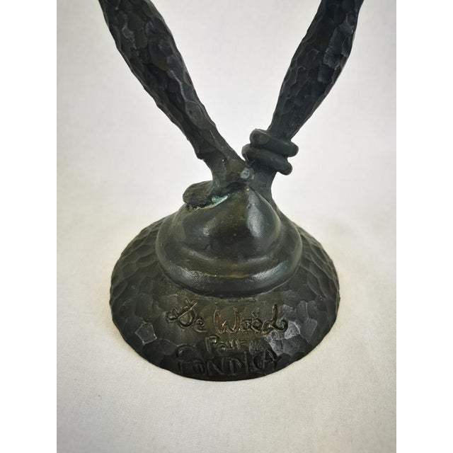 Metal Hammered Cast Iron Dancer Figure by Nicolas De Wael for Fondica, 1990s For Sale - Image 7 of 12