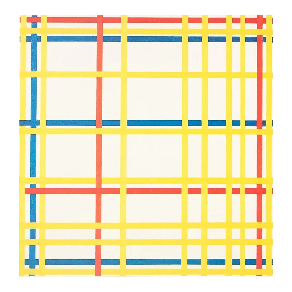 1991 After Piet Mondrian "New York City I", Full-Color Parisian Print ...