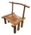 19th Century African Wooden Chair or Side Table, Ivory Coast For Sale