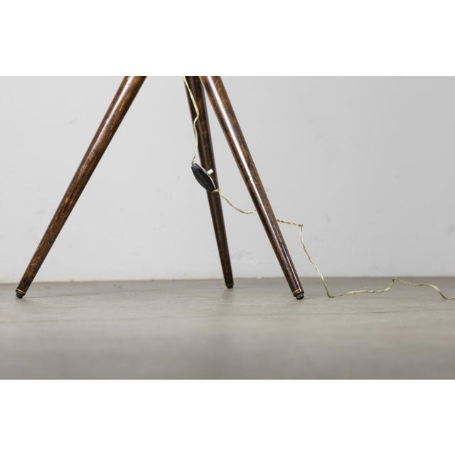 Brown Vintage Brass Floor Lamp, 1970s For Sale - Image 8 of 9