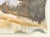 Sky Blue Illegibly Signed River Landscape Watercolor For Sale - Image 8 of 9