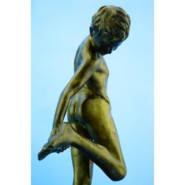 De Lotto, Nude Boy Bitten by a Crab, 1800s, Bronze For Sale - Image 8 of 18