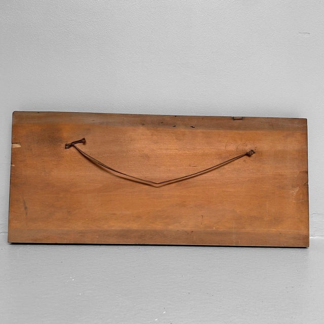 Antique Japanese Carved Wood Panel Harmony, 1920s For Sale - Image 10 of 11