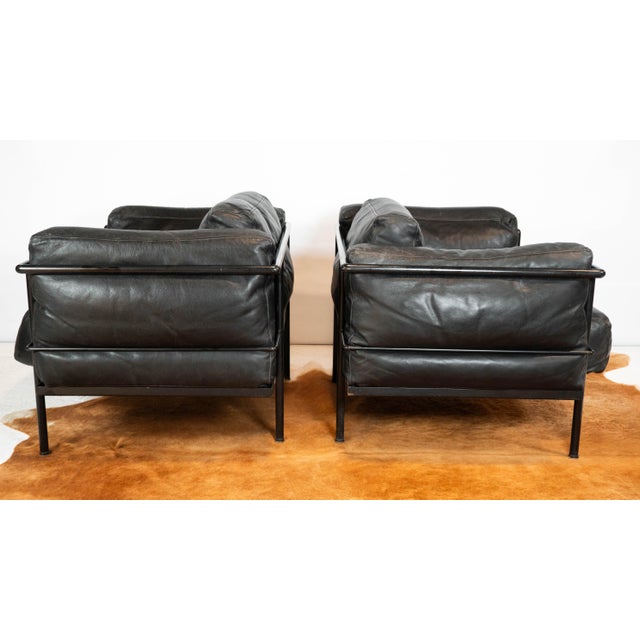 1980s Le Corbusier Lc3 Grand Modele Attr. Lounge Chairs - A Pair For Sale - Image 13 of 16
