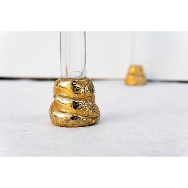 Acrylic Glass and Brass Coffee Table, 1970s For Sale - Image 6 of 7