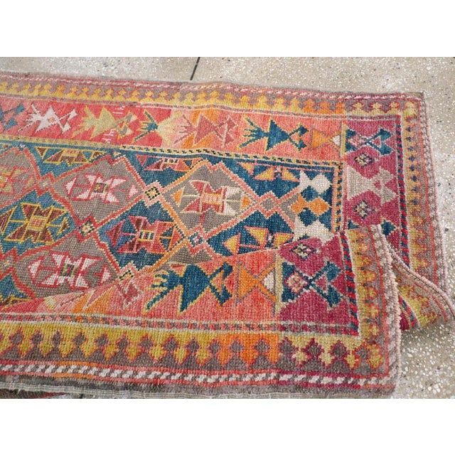 Textile Galerie Shabab Collection Early 20th Century Caucasian Kazak Accent Rug For Sale - Image 7 of 8