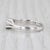 Modern 0.28ct Diamond Solitaire Engagement Ring 14k White Gold Size 6 For Sale - Image 3 of 8