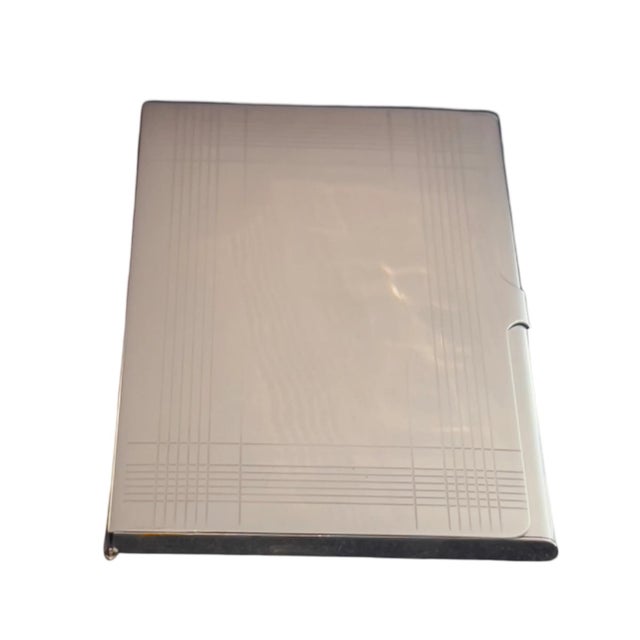 Metal 1990s Tiffany & Co Estate Business Card Holder Sterling Silver For Sale - Image 7 of 11