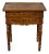 French 19th Century Walnut Side Table with Tray Top, Fluted Legs and Six Drawers For Sale