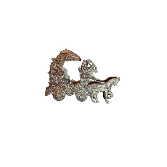 Classical Roman 1950s Early Mid-Century Metal Napkin Holder For Sale - Image 3 of 4