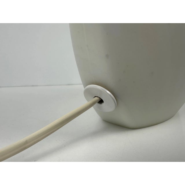 White Zebra Shell Table Lamp from Peill & Putzler, 1970s For Sale - Image 8 of 10