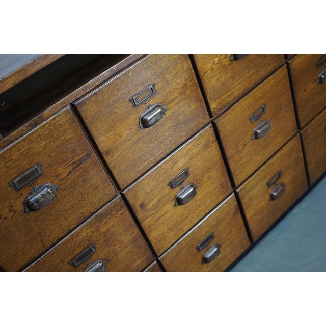 Large French Oak Apothecary Cabinet, 1930s For Sale - Image 16 of 18
