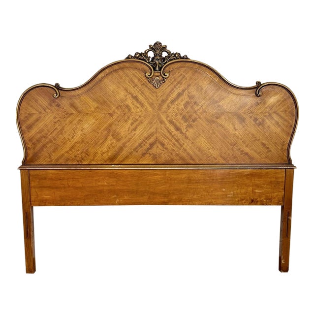 Vintage Ca. 1930s French Provincial Full-Size Headboard For Sale