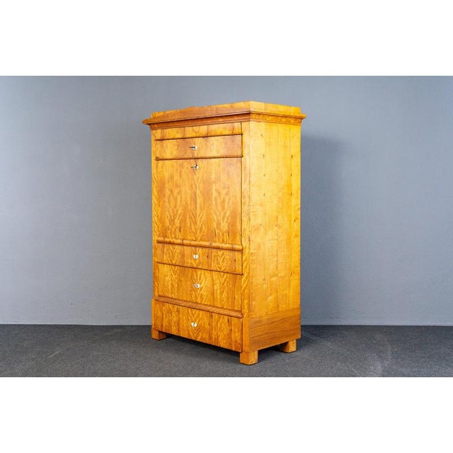 Biedermeier Birch & Elm Secretary For Sale - Image 8 of 18