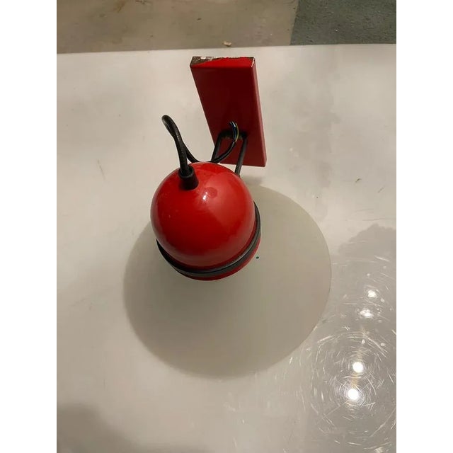 Red industrial sconces set of 2 1970’s red paint shows signs of age height 20 cm width 30 cm depth 30 cm features 1 lights...