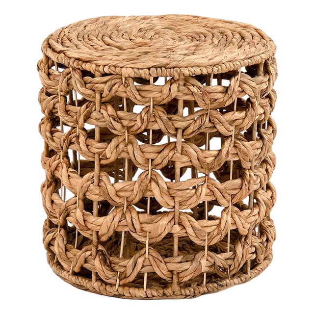 Woven Water Hyacinth Stool For Sale