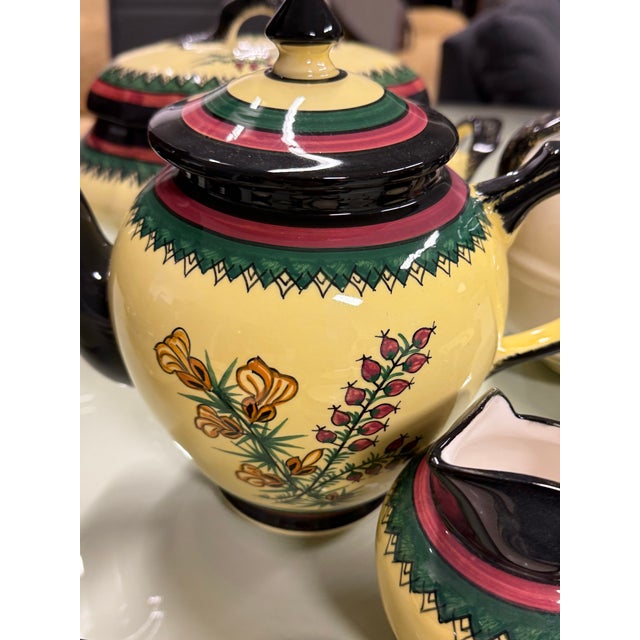 Circa 1983 Henriot Quimper French Faience Serve-Ware, Set of Thirty-One For Sale - Image 10 of 12