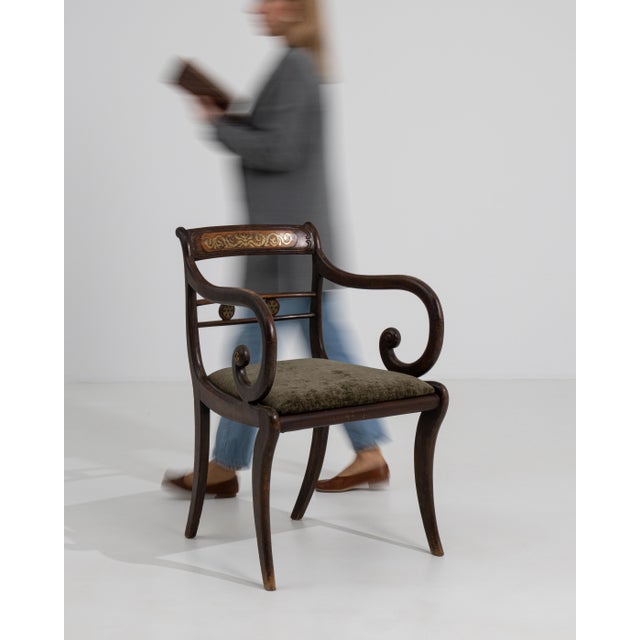 19th Century Regency Sabre-Leg Armchair For Sale - Image 16 of 17