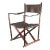 Vintage 1960's Mogens Koch Mk-16 Rosewood and Leather Sling Seat Folding Safari Campaign Chair for Interna For Sale