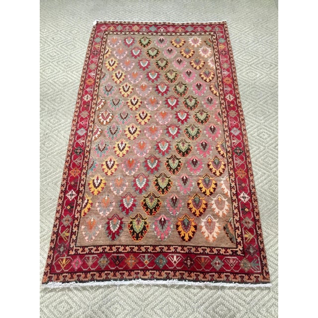 1970s Vintage Persian Qashqai Rug - 5′3″ × 9′3″ For Sale - Image 13 of 13