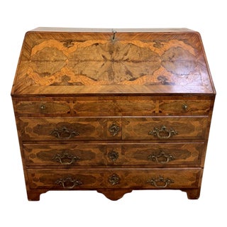 Louis XV Desk with Drawers in Marquetry For Sale