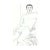1996 James Bone Male Nude Drawing For Sale