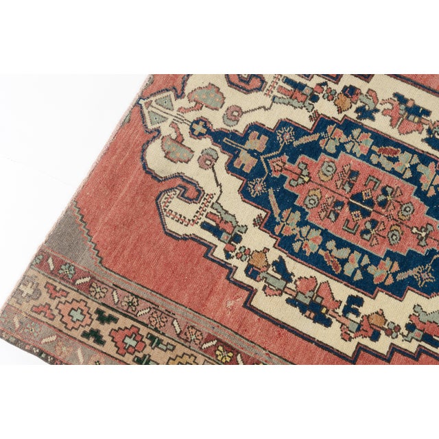 Rectangular Vintage Small Carpet For Sale - Image 10 of 10