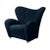 Contemporary Blue Sahco Zero the Tired Man Lounge Chair by Lassen For Sale - Image 3 of 6