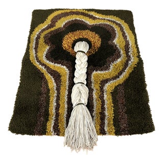 Vintage Wool Rug or Wall Tapestry, 1970s For Sale