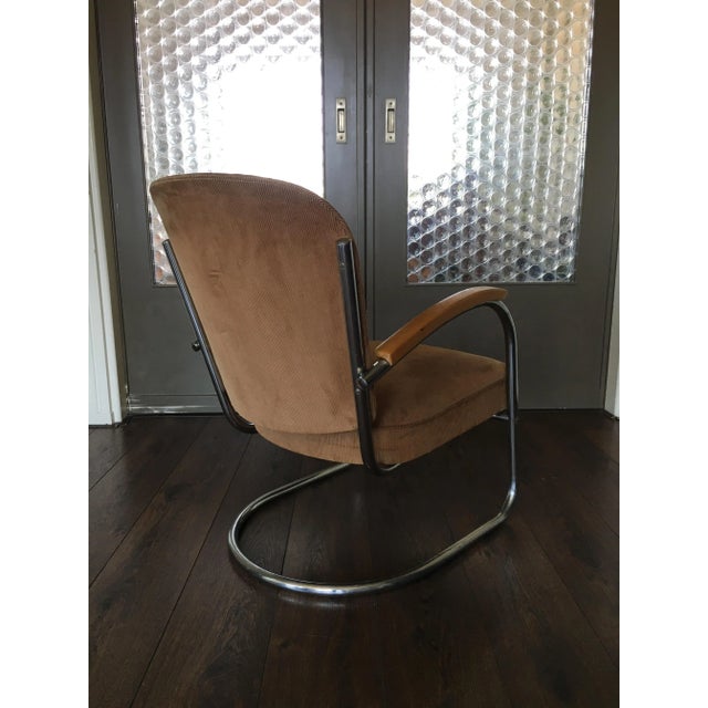 This easy chair was designed by Paul Schuitema for D3 Furniture (Rotterdam 1932-1935) and is the model 436. It features a...