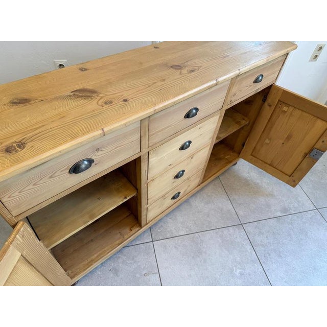 Wood Art Nouveau 6-Piece Shop Chest in Spruce, 1890s For Sale - Image 7 of 12