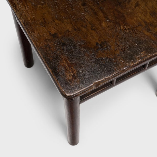 Mid 19th Century Chinese Round Leg Square Table, C. 1850 For Sale - Image 5 of 6