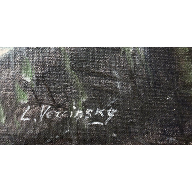 Lydia Vercinsky Rough Sea In California Coast C. 1980 Painting For Sale In San Francisco - Image 6 of 7