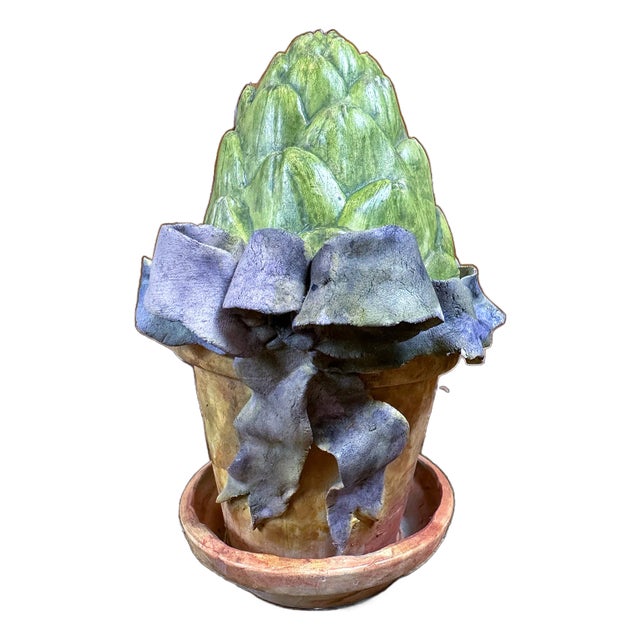 Vintage Petite Ceramic Artichoke Figural For Sale