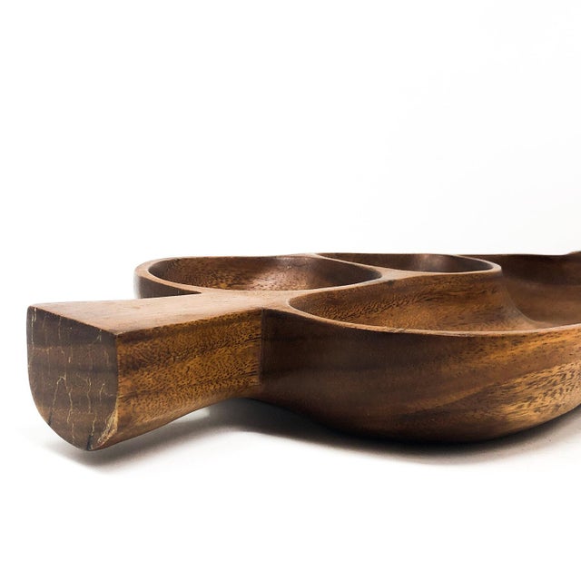 Vintage Divided Wood Tray Chairish