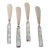Late 20th Century Mother of Pearl & Stainless Canapé Knives-Set of 4 For Sale