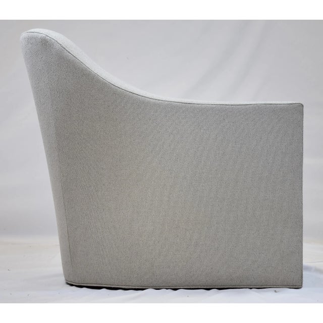 Le Jeune Upholstery Coach Barrel Club Chair Showroom Model For Sale - Image 4 of 10