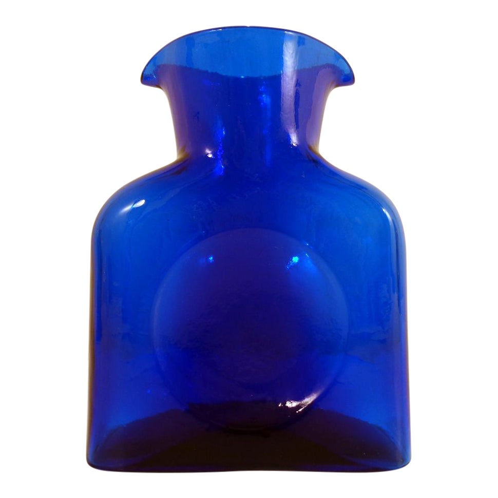 Vintage Blenko Cobalt Blue Carafe Decanter Vase Chairish chairish