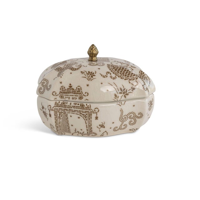 Winterthur for Port 68 Dragon Pagoda Mocha Box For Sale - Image 9 of 9