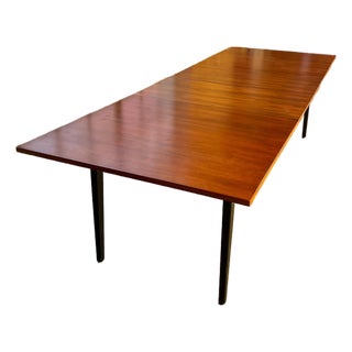Mid 20th Century Rosewood Rectangular Dining Table by George Nelson for Herman Miller 2 Leaves For Sale