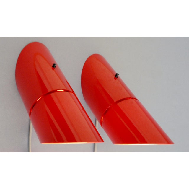 Mid-Century Modern Phister Wall Lamps by Hans Due for Fog & Mørup, 1970s, Set of 2 For Sale - Image 3 of 12