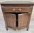 Mid-Century French Walnut Side Table with One Drawer and Double Door, 1950s For Sale - Image 9 of 16