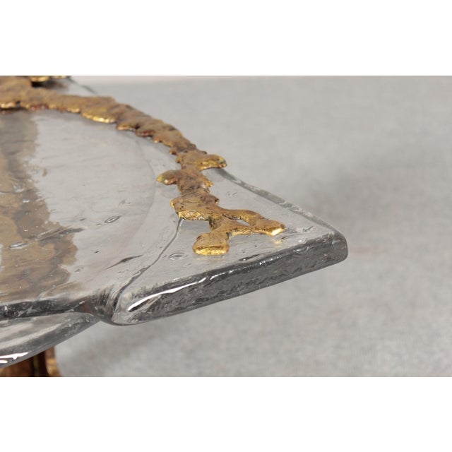 1980s Bronze and Glass Side Table by Lothar Klute, 1982 For Sale - Image 5 of 18